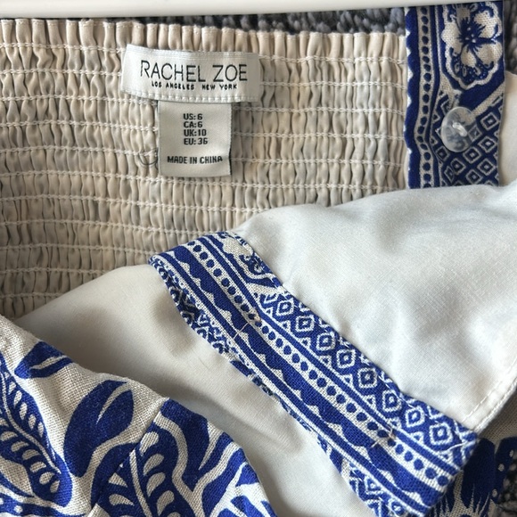 Blue and off white Greek romper - Picture 7 of 7